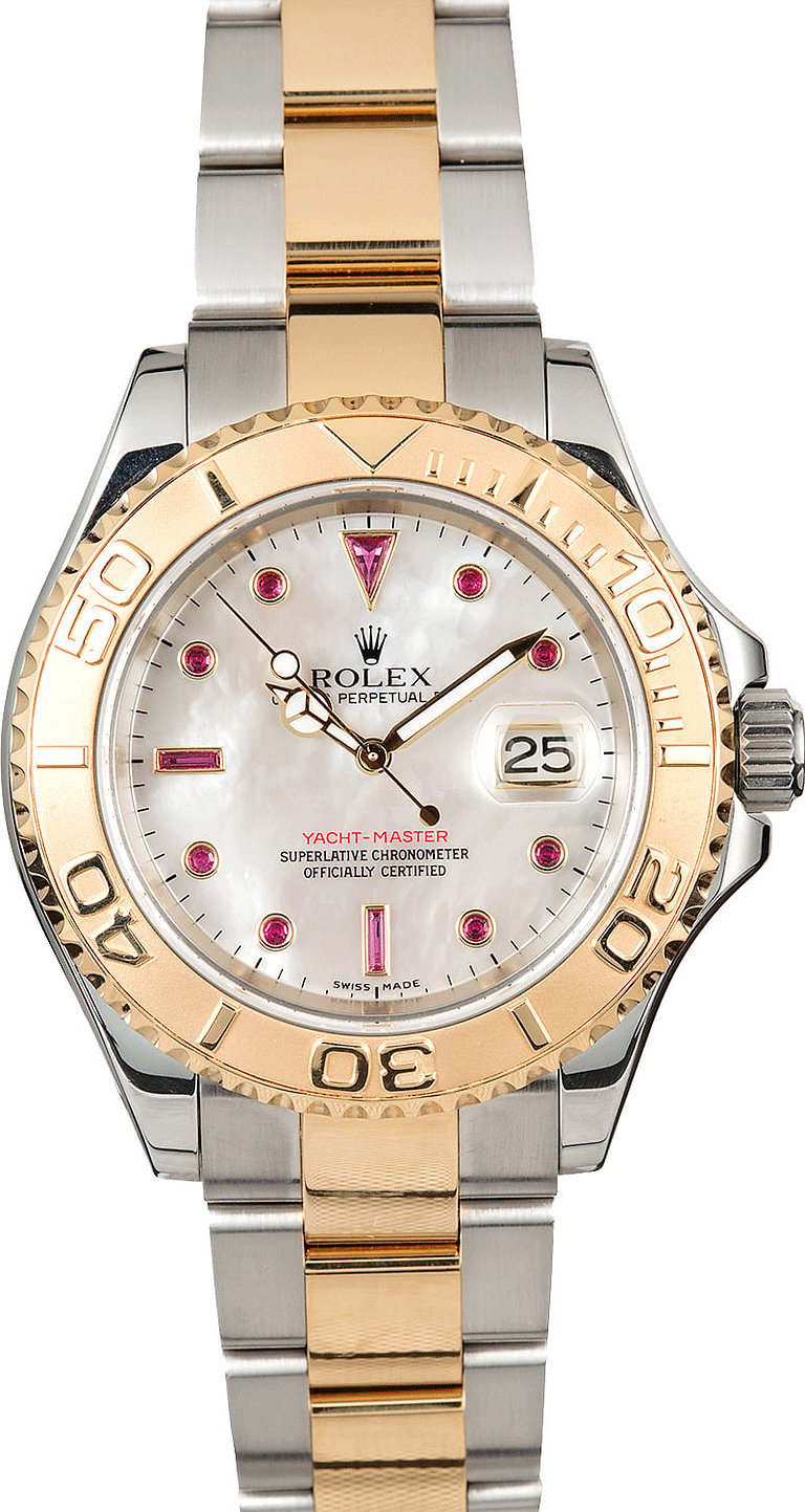 Rolex Yacht Master Mother Of Pearl Dial on Oyster 16623 Service Papers